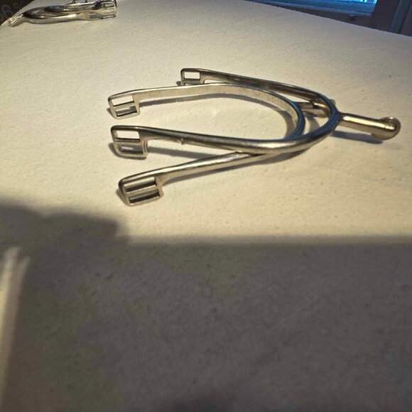 2 sets- high quality stainless steel spurs, dressage, polo, jumping - Picture 5 of 11